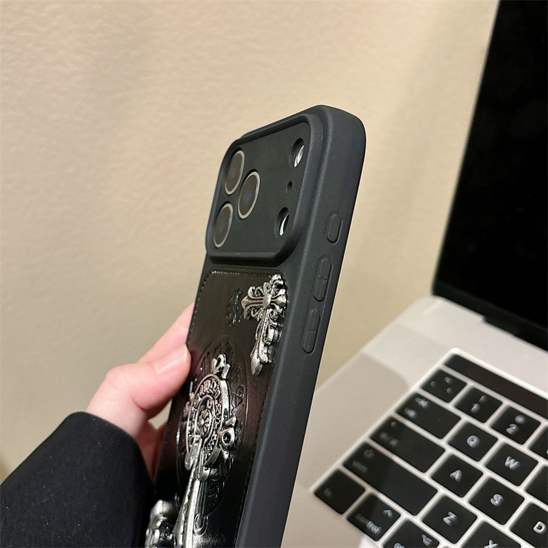 iphone17pro ケース メンズ ブランド CHROME HEARTS iphone16/15pro ケース かっこいい iphone14/13 ケース ハイ ブランド 韓国 スマホケース アイフォン12 ケース - 画像 (10)