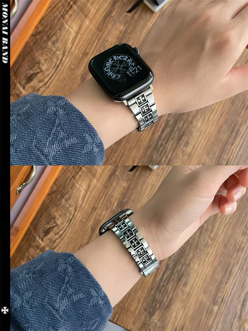 apple watch バンド メンズ クロームハーツ apple watch s11/10 バンド ブランド apple watch 40mm バンド おすすめ apple watch se3 バンド おしゃれ アップル ウォッチ ultra バンド ストリート - 画像 (3)