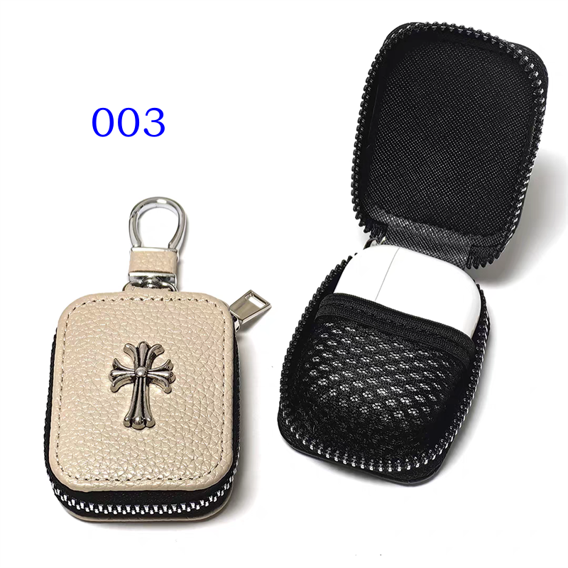 airpods pro 3 ケース ブランド CHROME HEARTS airpods pro ケース おしゃれ airpods4 ケース メンズ かっこいい airpods プロ ケース 通用 airpods pro2 ケース レザー - 画像 (4)