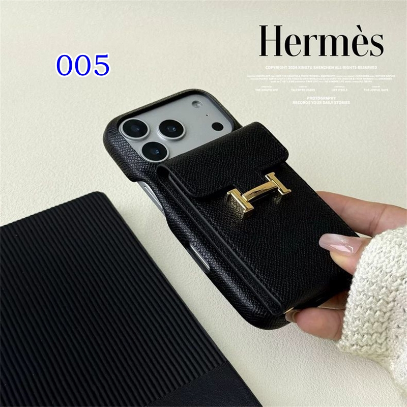 iphone ケース ブランド HERMES iphone17/17pro ケース カード ケース 付き iphone air ケース iphone 16 pro max ケース ハイ ブランド iphone15/14/13 ケース カップル おすすめ - 画像 (7)