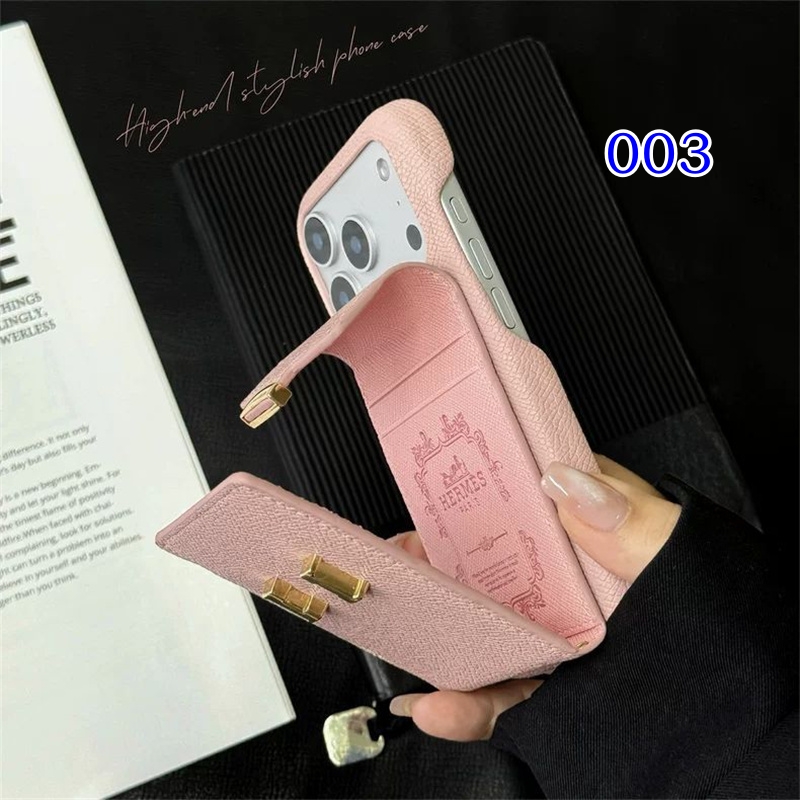 iphone ケース ブランド HERMES iphone17/17pro ケース カード ケース 付き iphone air ケース iphone 16 pro max ケース ハイ ブランド iphone15/14/13 ケース カップル おすすめ - 画像 (5)