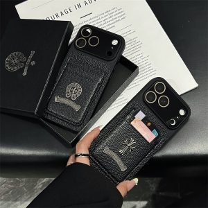 スマホ ケース カード ケース 付き iphone ケース chrome hearts iphone 17/17pro ケース ブランド メンズ iphone16/15 ケース かわいい iphone14pro/13 ケース 革 人気 ブランド