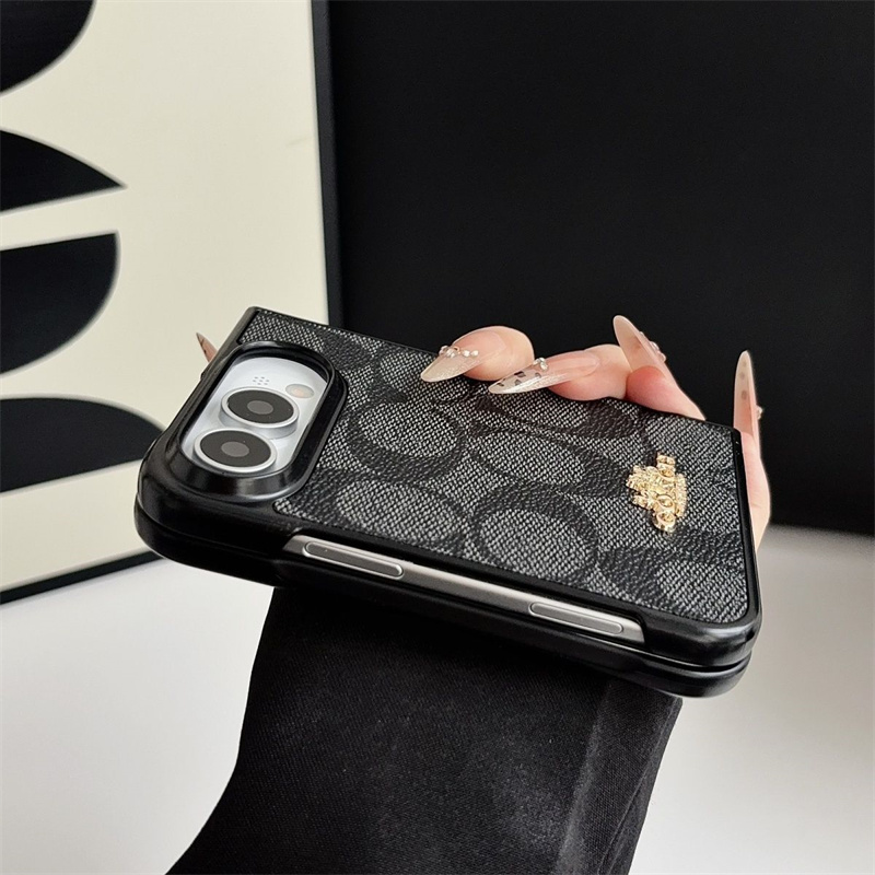スマホ ケース iphone fold ケース ハイ ブランド コーチ COACH iPhone 18 ULTRA ケース 韓国 おしゃれ アイフォン ウルトラ カバー 芸能 人 iPhone 折り畳み ケース 人気 女子 - 画像 (8)