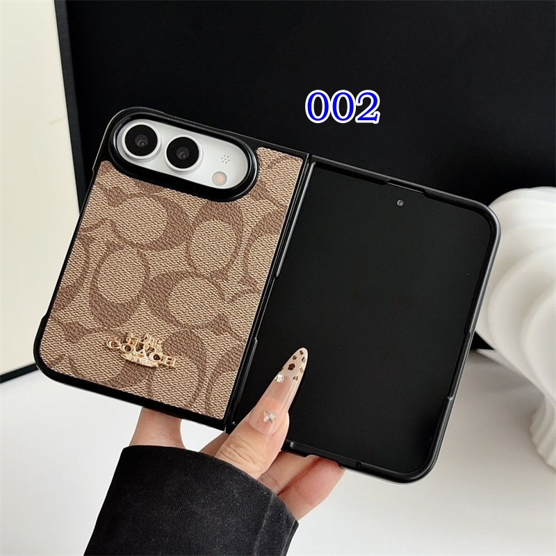 スマホ ケース iphone fold ケース ハイ ブランド コーチ COACH iPhone 18 ULTRA ケース 韓国 おしゃれ アイフォン ウルトラ カバー 芸能 人 iPhone 折り畳み ケース 人気 女子 - 画像 (3)