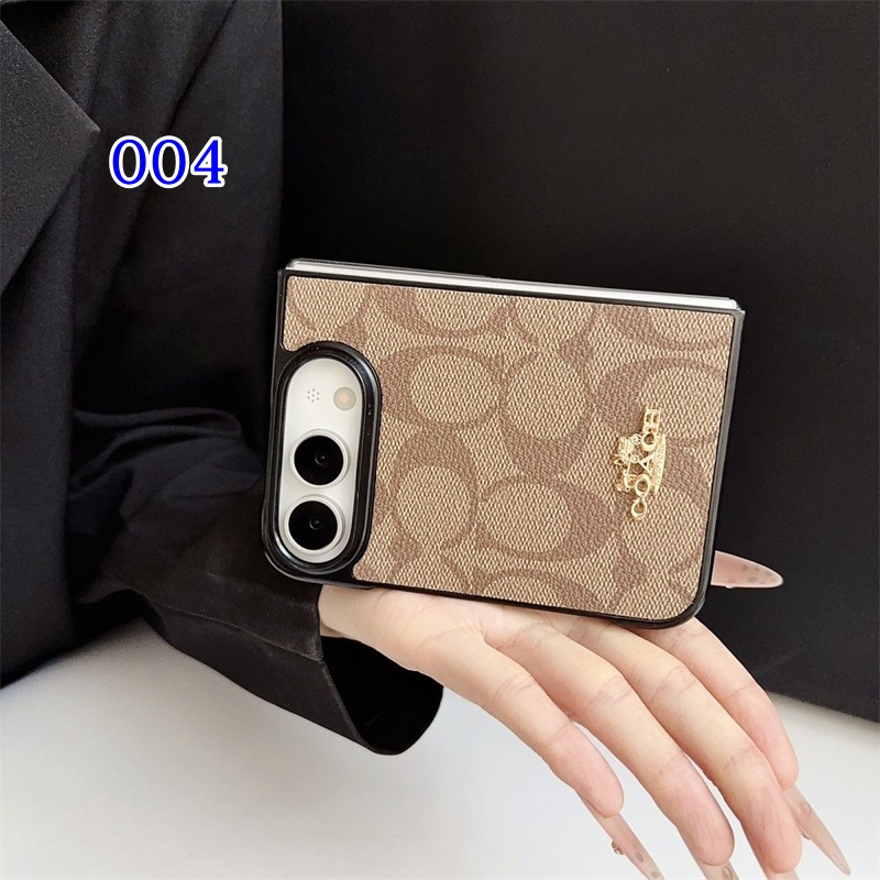 スマホ ケース iphone fold ケース ハイ ブランド コーチ COACH iPhone 18 ULTRA ケース 韓国 おしゃれ アイフォン ウルトラ カバー 芸能 人 iPhone 折り畳み ケース 人気 女子 - 画像 (5)